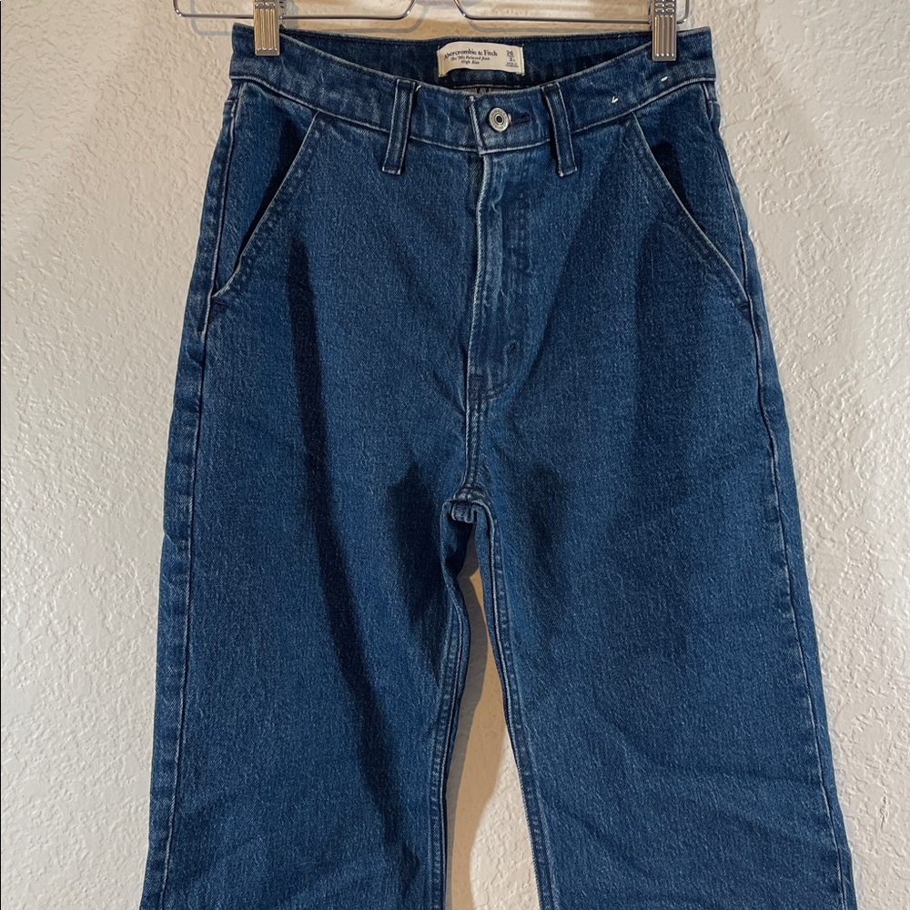 ABERCROMBIE & FITCH The ‘90s Relaxed Jean High Rise With Slash Pockets Sz. 2S - Picture 4 of 11